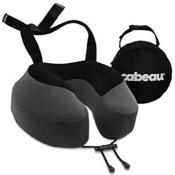 Cabeau Evolution S3 Travel Pillow – Straps to Airplane Seat – Ensures Your Head Won’t Fall Forward – Relax with Plush Memory Foam – Quick-Dry Fabric Keeps You Cool and Dry