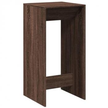 Mesa Alta de Bar Madera Ingeniería Marrón Roble 51x50x103,5 cm