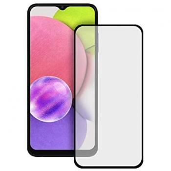 Protector de Pantalla Ksix de Cristal Templado 9H Full Glue 2.5D Borde Negro para Samsung Galaxy A03S