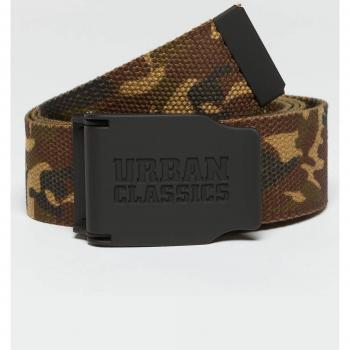 Urban Classics Multicoloured Woven Rubbered Touch Belt (Wood Camo)