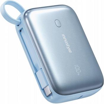 Powerbank Innostyle Powergo Mini 10000mAh 3X USB y USB-C 22.5W con cable USB-C