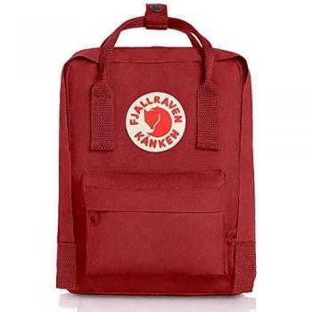 Fjällräven Kånken Mini - Mochila Unisex, Deep Red-Folk Pi