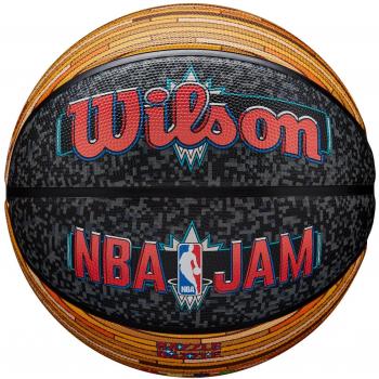 Balón de Baloncesto Wilson NBA JAM Outdoor Talla 7, Unisex, color negro