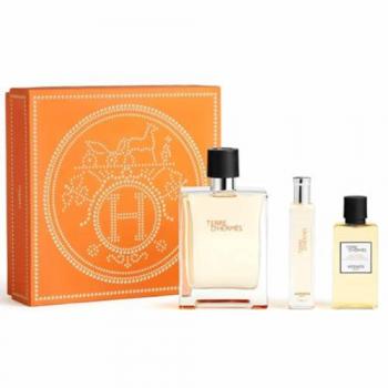 Hermès Terre d'Hermès Men's Gift Set III - Eau de Toilette 100ml, Miniature 15ml, Shower Gel 40ml