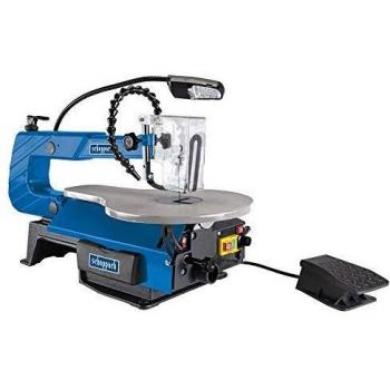 Sierra de marquetería Scheppach DECO-XLS con pedal, 120W, corte de hasta 406 mm, velocidad variable