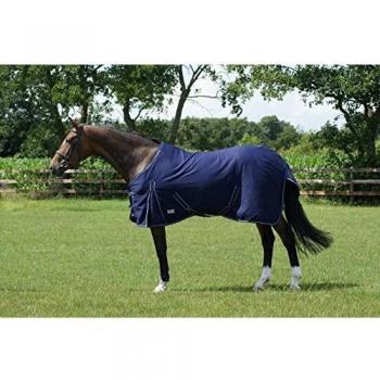 QHP Manta de Verano Classic in Size: 195 cm. - Blue - 195 Cm