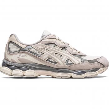 Asics Gel-NYC Men's Sneakers - White/Grey - Size 43.5 - Mesh/Synthetic