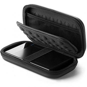UGREEN Funda para Disco Duro Externo 2.5, Estuche Rígida con Doble Capa Acolchada EVA Compatible con Toshiba, WD My Passport, Seagate, Maxtor, 2.5 HDD/SSD, Powerbank Pendrives,Tarjetas SD, USB Cable