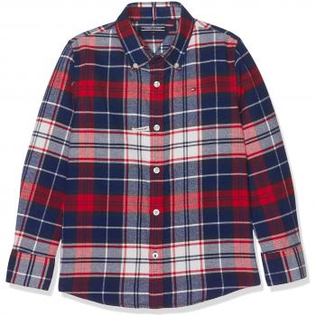 Tommy Hilfiger Tommy Check Shirt L/S, Blusa para Niños