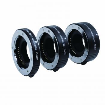 Movo Photo AF Macro Extension Tube Set for Fujifilm X-Mount Mirrorless Cameras with 10mm, 16mm & 21mm Tubes