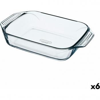 Fuente para Horno Pyrex Irresistible Transparente Vidrio Rectangular 35 x 23,1 x 6,5 cm (6 Unidades)