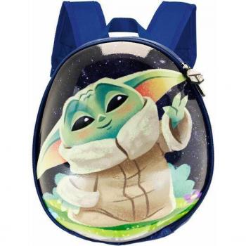 Karactermania The Mandalorian Greeting Eggy Backpack 37cm Star Wars Material Escolar para Niños y Niñas