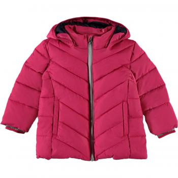 NAME IT Nmfmil Puffer Jacket Camp, Chaqueta para Niñas, Rosa Virtual Pink, 104