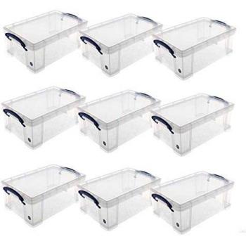 Really Useful Box 9 Litre Pack of 9 Clear
