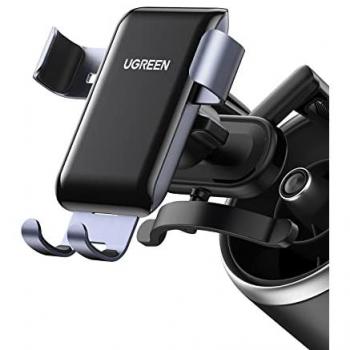 Soporte para teléfono de coche Ugreen LP274, montura de ventilación redonda, gris, compatible con smartphones