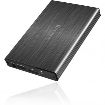 Icy Box IB-231StU3-G Carcasa para disco duro SATA, USB 3.0, Aluminio