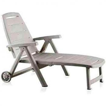 Shaf Sp Garden Tumbona Plegable, Blanco, 56x189x69 cm, 55061