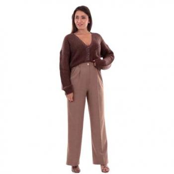 Liu Jo Chic Glamour Brown Button-Up Cardigan for Women - Size S