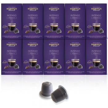 DANIELS BLEND - 100 Cápsulas de Café Compatibles con Máquinas Nespresso - INTENSO
