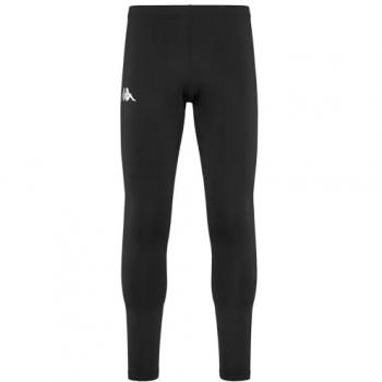 Mallas Kappa Vant Negro para hombre, mallas deportivas de compresión, material elástico y transpirable, diseño ajustado, ideal para entrenamiento y actividades al aire libre
