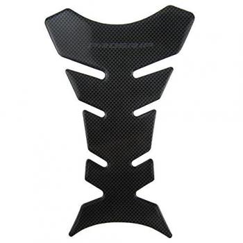 Pro Grip - Protector de fibra de carbono para tanque, color negro
