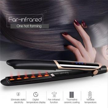 Plancha y Rizadora de Pelo con Iones Negativos e Infrarrojos