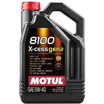 Aceite de motor MOTUL 8100 X-CESS GEN2 5W-40 - Capacidad: 5L, compatible con VW, AUDI y MERCEDES-BENZ