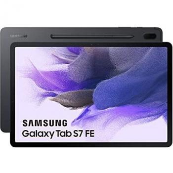 Samsung - Tablet Galaxy Tab S7 FE de 12,4 Pulgadas con Wi-Fi y Sistema Operativo Android 128 GB Negra ES version