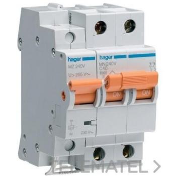 Limitador de sobretensiones permanente 2P 32A HAGER MZ232V