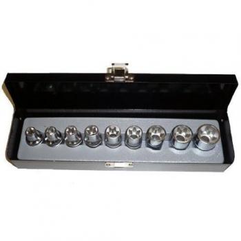 Juego de 9 vasos Torx hembra