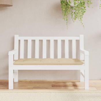 Cojín para banco de jardín vidaXL 120x50x7 cm tela oxford beige