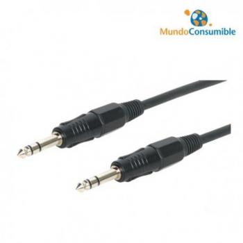 Cable de Audio Estéreo Jack 6.3 mm Macho a Macho - 6 Metros