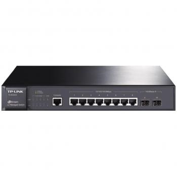 TP-Link TL-SG3210 Managed L2 Gigabit Ethernet Switch with 8 Ports (10/100/1000Mbps) + 2 SFP Slots, 20 Gbit/s, PoE Support
