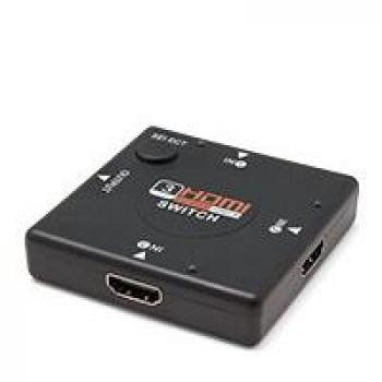 Conmutador HDMI Unotec 3 Puertos Negro Automático