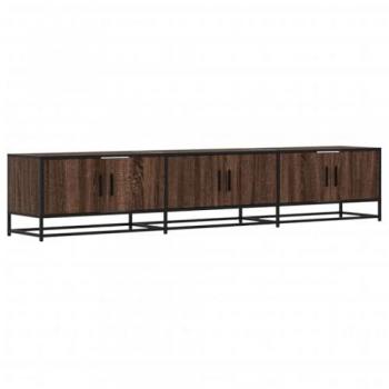 Mueble para TV de madera de ingeniería marrón roble 210x35x41 cm, soporte de TV, aparador de TV, mueble de televisor, banco de TV