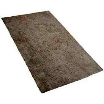 Alfombra Shaggy Blanca 80 x 150 cm Evren - Mezcla de Algodón y Poliéster, Pile Denso y Esponjoso
