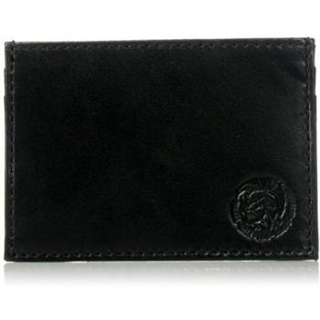 Diesel Funda para tarjeta de hombre, piel auténtica, espalda a U, Mohawk,
