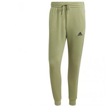 Pantalón de chándal ajustado adidas Essentials Fleece 3 Stripes Verde Tent F16 XS Hombre