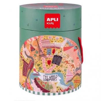 Apli Kids Puzzle Circular Monumentos del Mundo 48 Piezas