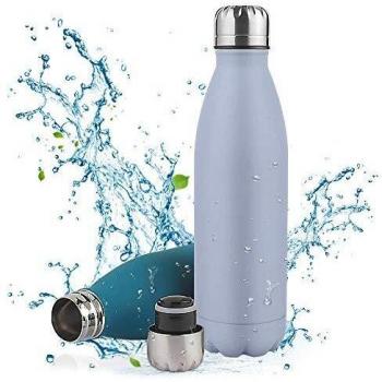 Botella de Agua Acero Inoxidable-350/500/750ml,Aislada al Vacío de Conserva Frío Doble Pared,sin BPA Botella Agua Deporte,Resistencia al Rayado, fácil de Limpiar,Reutilizable para Colegio, Sport,Yoga