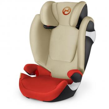 Cybex Solution M - Silla de coche, grupo 2/3, color naranja y beige