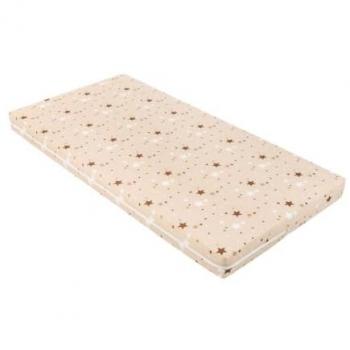 Colchón Fantasia Plus 60x120x8cm con Funda de Algodón Beige y Cremallera