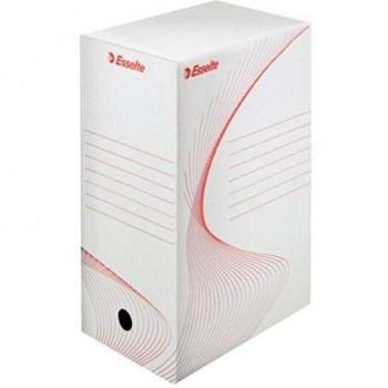 Contenedor Archivador Esselte Standard Blanco/Rojo con Apertura Frontal, 360 x 258 x 540 mm