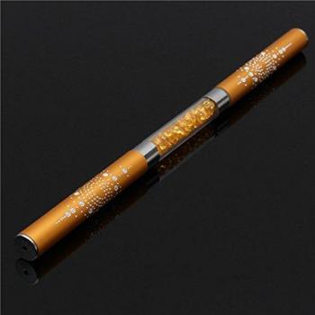 Bluelover Doble Cabeza De Acrílico Uñas De Arte Francés Gel Uv Pincel Bricolaje Pintura Falsos Consejos Pluma Manicura Herramientas 3 Colores-Oro