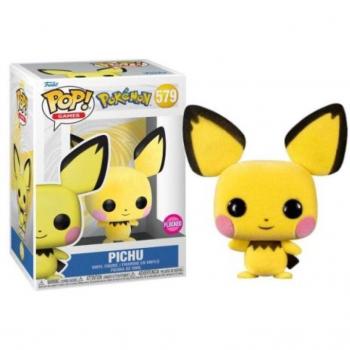 Flocked Funko Pop Pichu 579 - Pokémon Collectible Figure