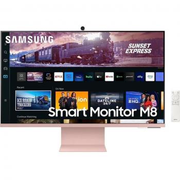 Samsung Smart Monitor M8 LS32CM80PUUXEN 32 LED 4K UHD Smart TV-Compatible USB-C con Webcam Integrada HDR10 HDMI Bluetooth Wi-Fi Tizen OS