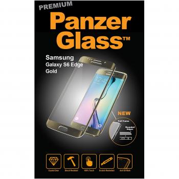 Panzer Glass PG1025 - Protector de pantalla de cristal resistente a rasguños y líquidos compatible con Samsung Galaxy S6 Edge
