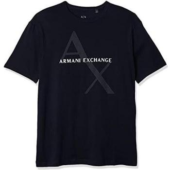 Armani Exchange Men's Blue Regular Fit T-Shirt