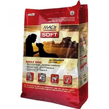 Alimento Semihúmedo para Perros MAC's Soft de Pollo y Salmón - 5 kg, Sin Granos, Digestión Saludable y Nutrición Equilibrada