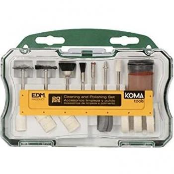 SET 20 ACCESORIOS KOMA TOOLS PARA MINI HERRAMIENTA MULTIUSOS ROTATIVA REF: 08709 EDM marca KOMA TOOLS